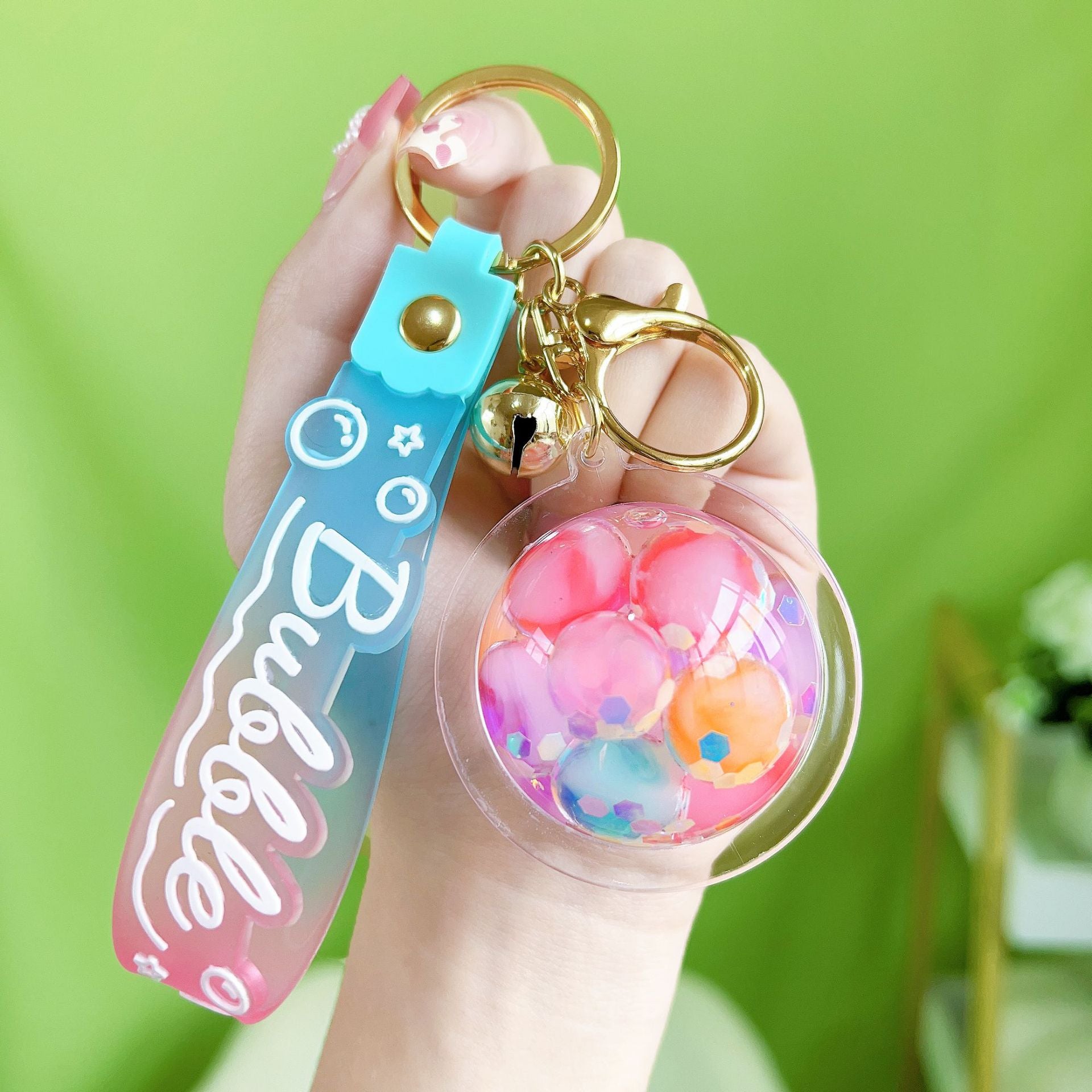 Wholesale Nightlight Bubble Beads Float Bottles Acrylic Keychain